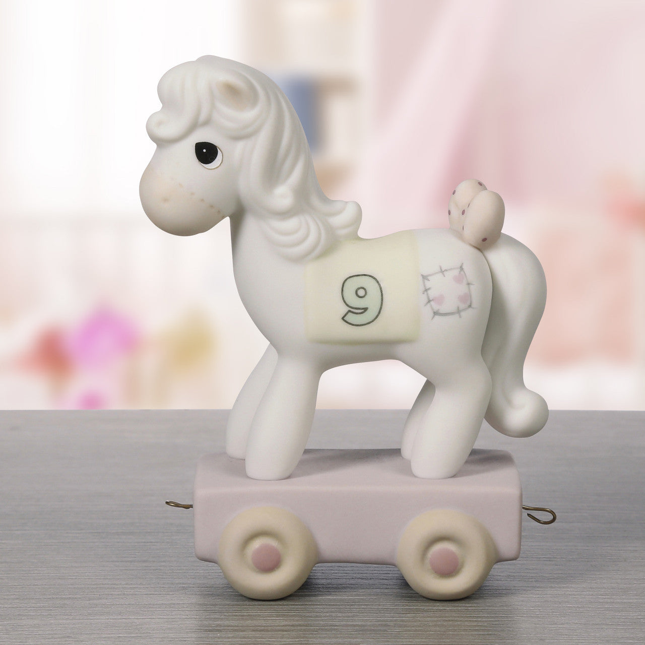 Birthday Train, Age 9, Being Nine Is Just Divine Figurine - Image