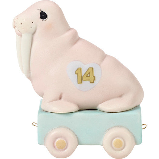 Birthday Train, Age 14, It’s Your Birthday Live It Up Large Figurine - Image