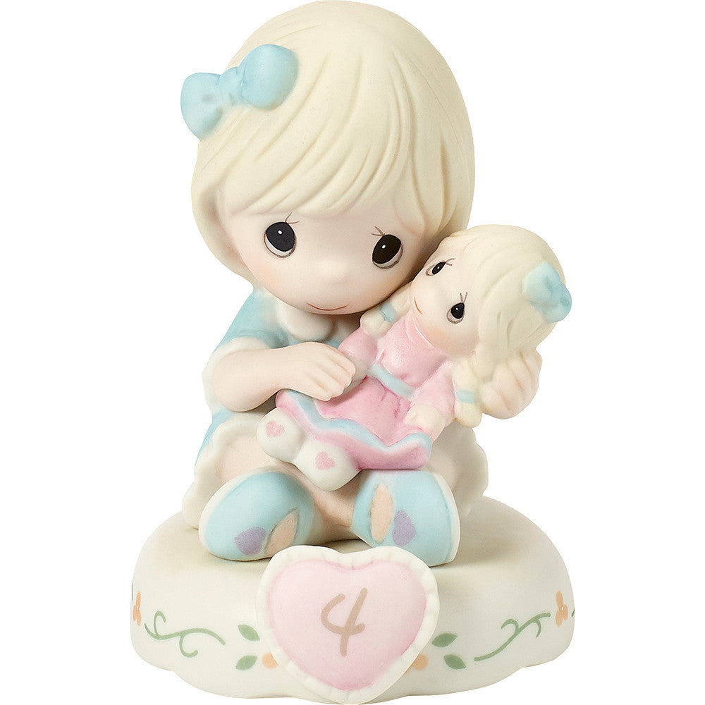Growing In Grace, Age 4, Blonde Girl Figurine - Image