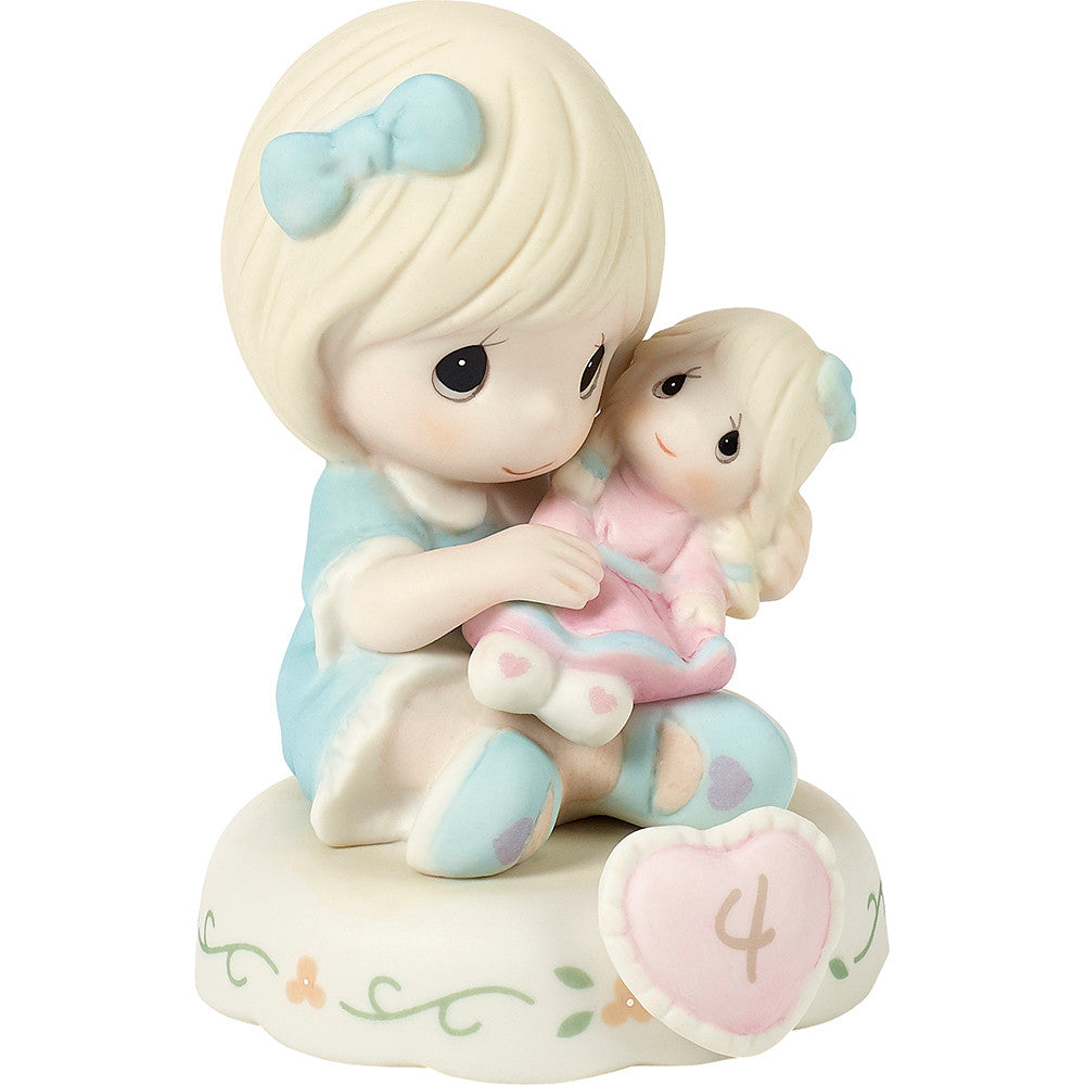 Growing In Grace, Age 4, Blonde Girl Figurine - Image