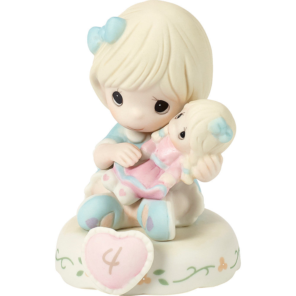 Growing In Grace, Age 4, Blonde Girl Figurine - Image