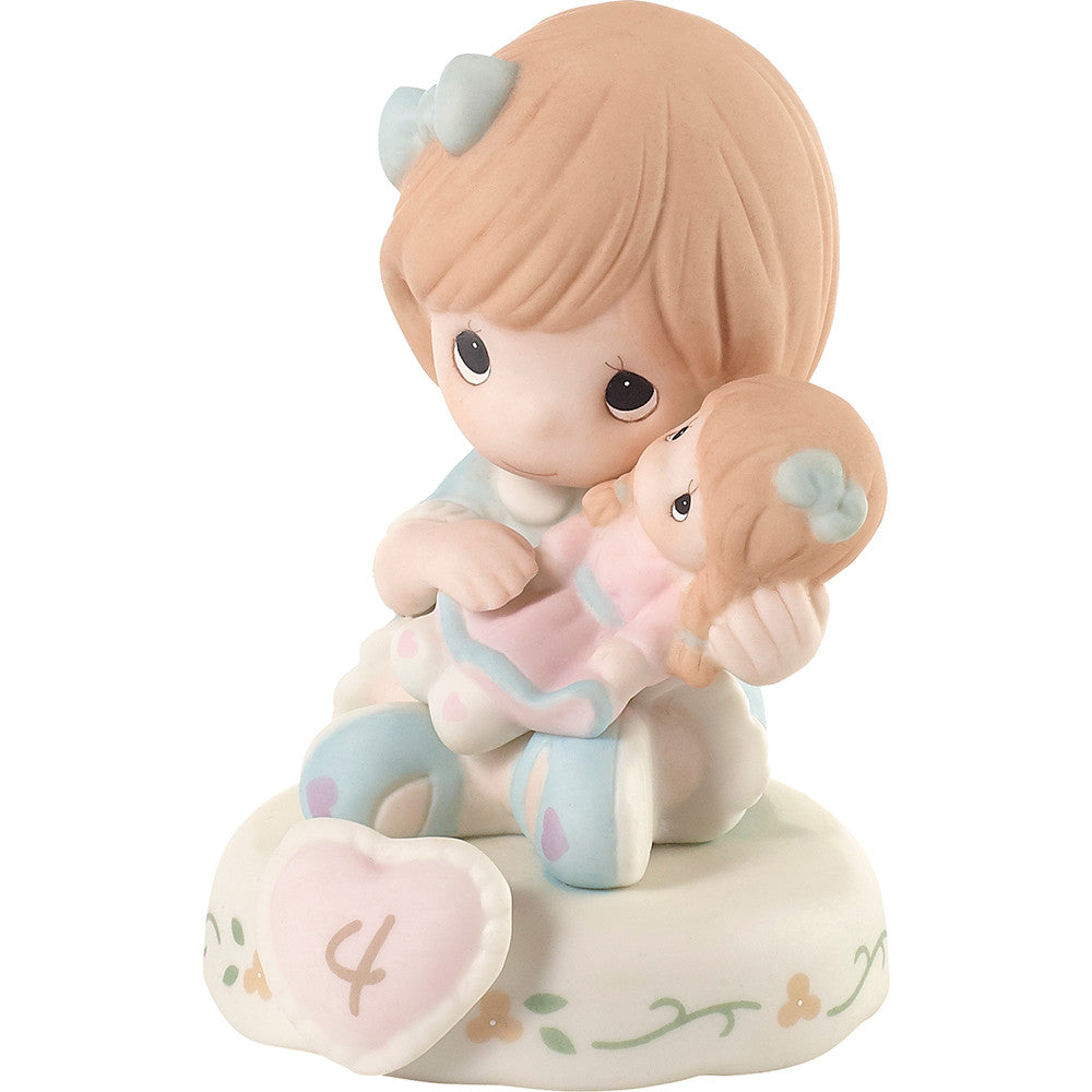 Growing In Grace, Age 4, Redhead Girl Figurine - Image