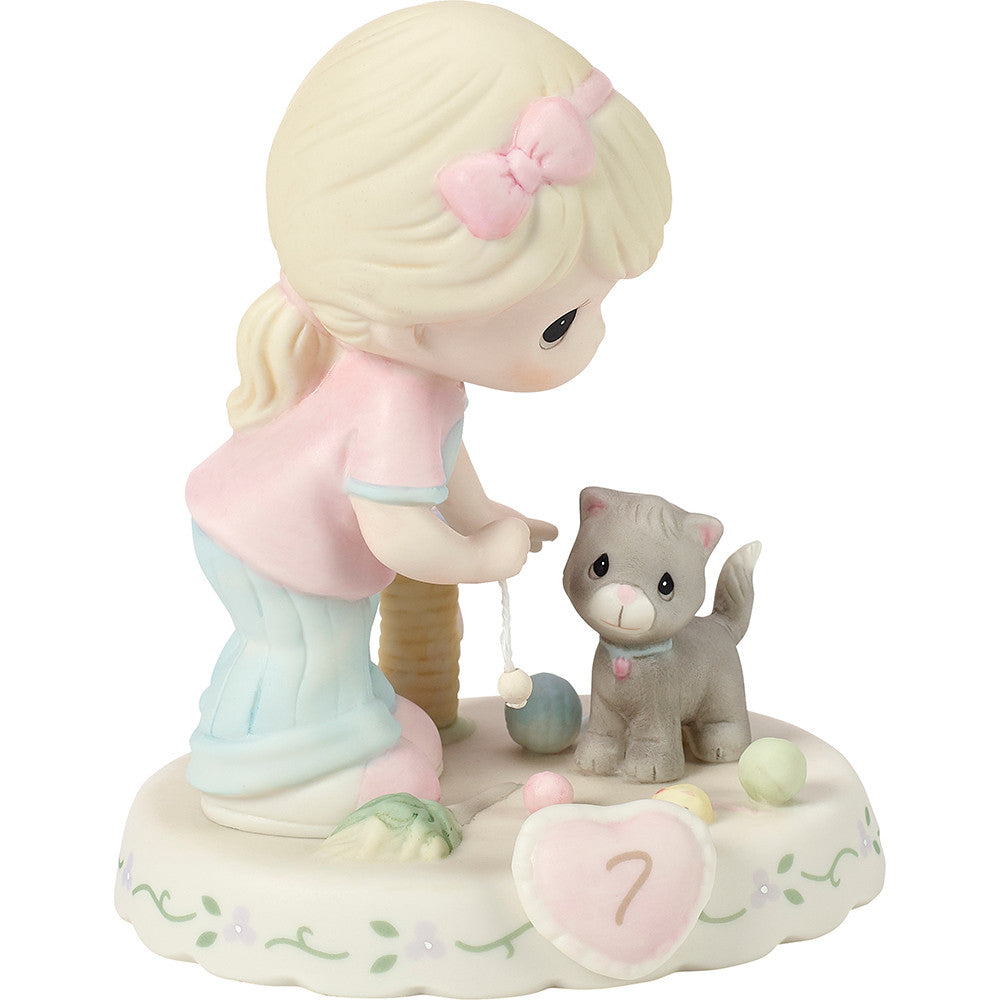 Growing In Grace, Age 7, Blonde Girl Figurine - Image