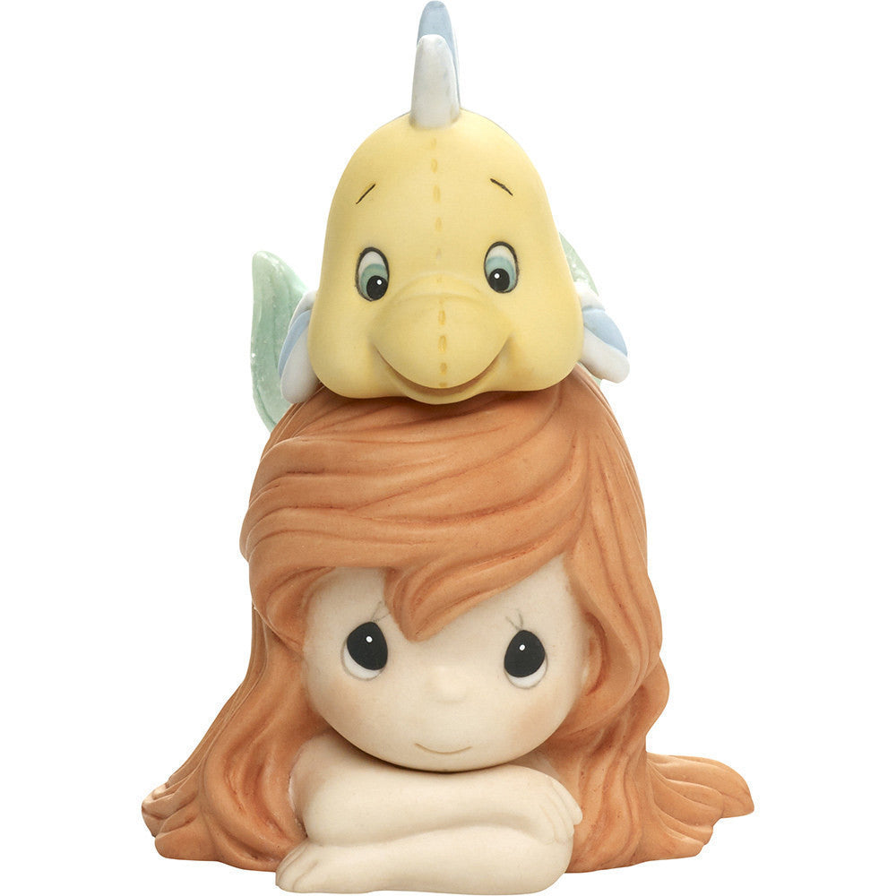 Disney The Little Mermaid Figurine Life Is Better With A Good Friend - Image