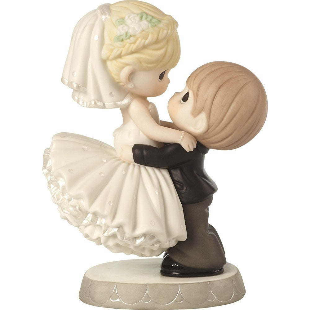 Best Day Ever, Wedding Cake Topper Bisque Porcelain Figurine - Image