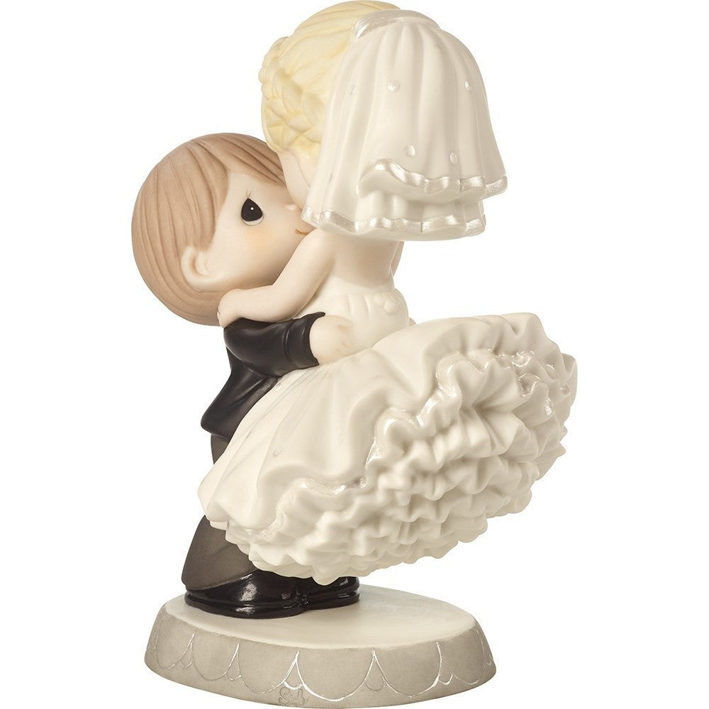 Best Day Ever, Wedding Cake Topper Bisque Porcelain Figurine - Image