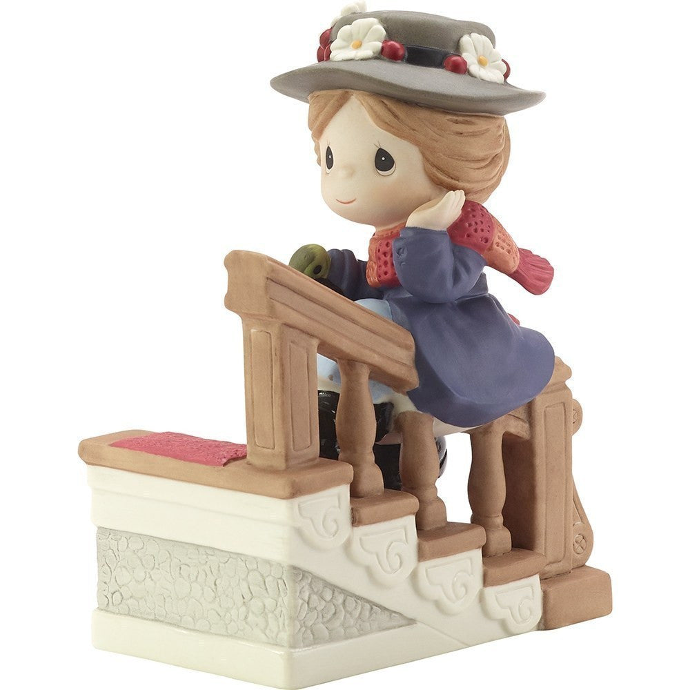 Disney Mary Poppins Figurine, You Have Such A Cheery Disposition, Bisque Porcelain - Image