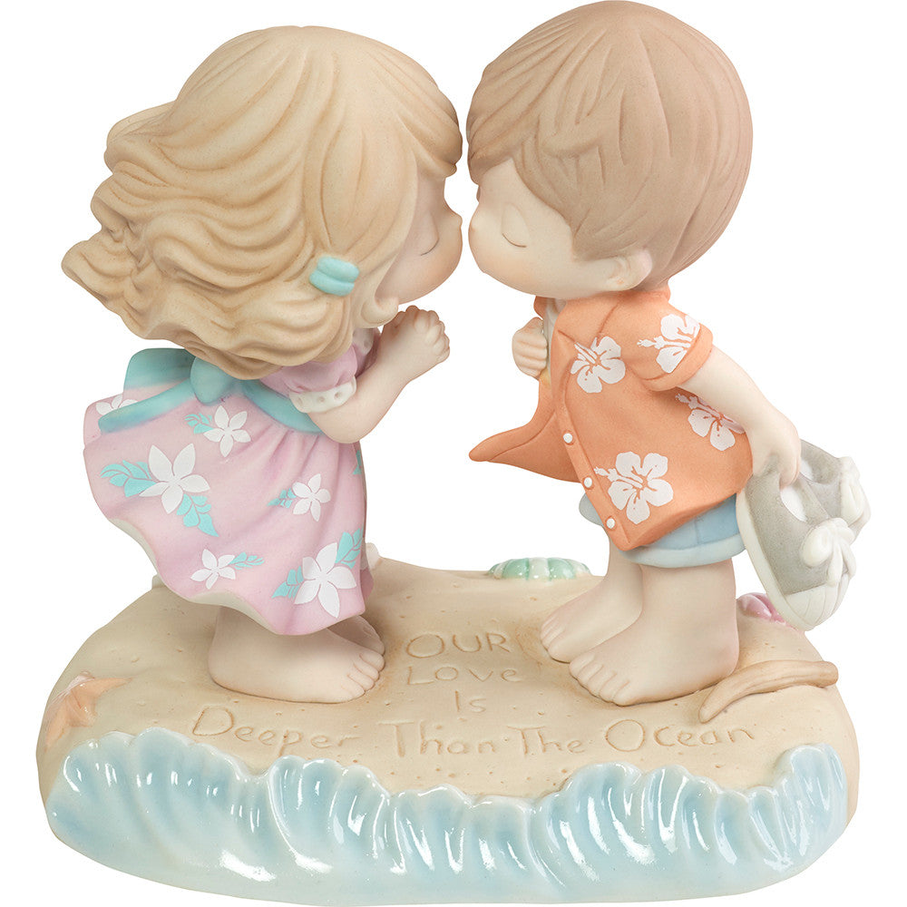 Our Love Is Deeper Than The Ocean, Bisque Porcelain Figurine - Image