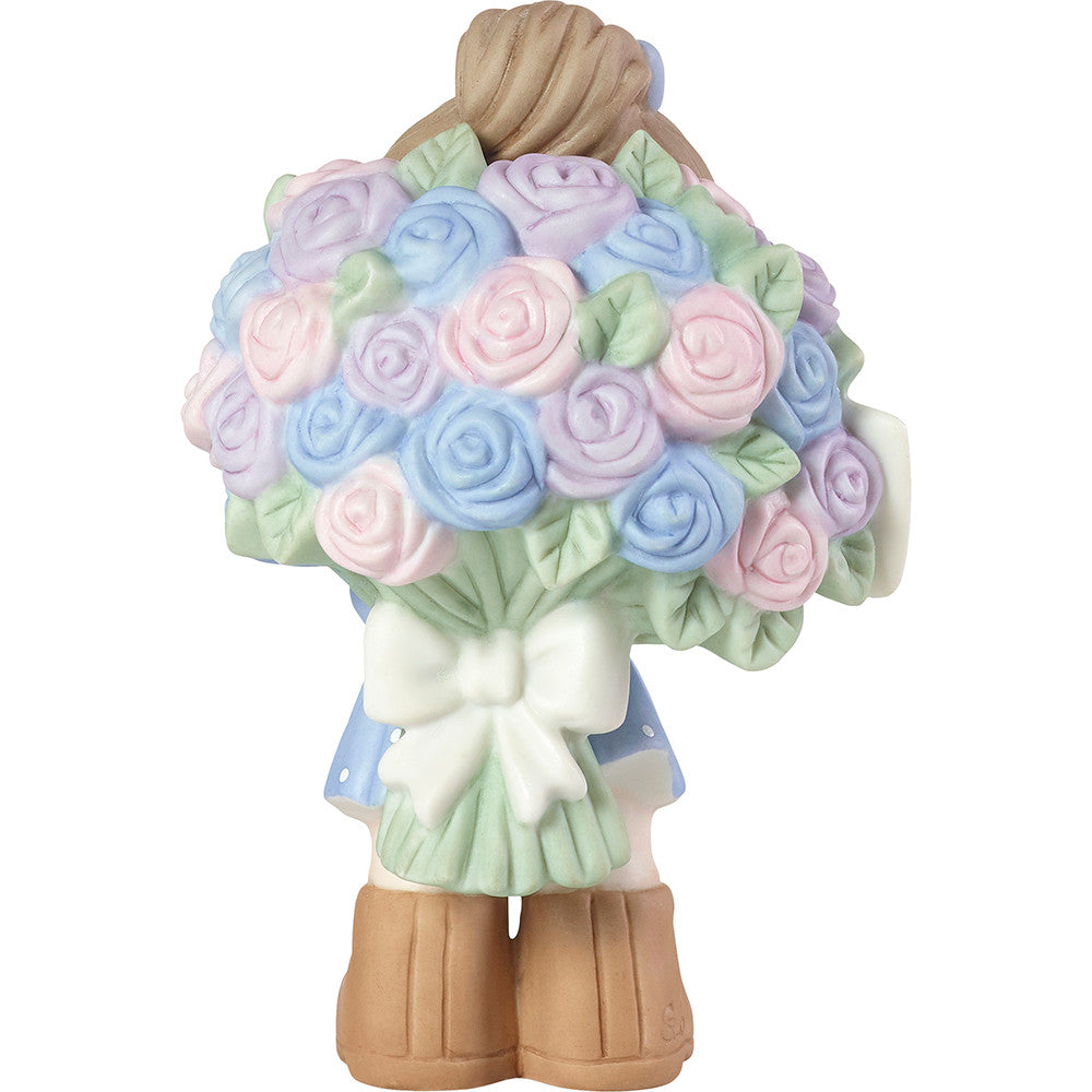 Love You Bunches, Mom!, Bisque Porcelain Figurine, Girl - Image