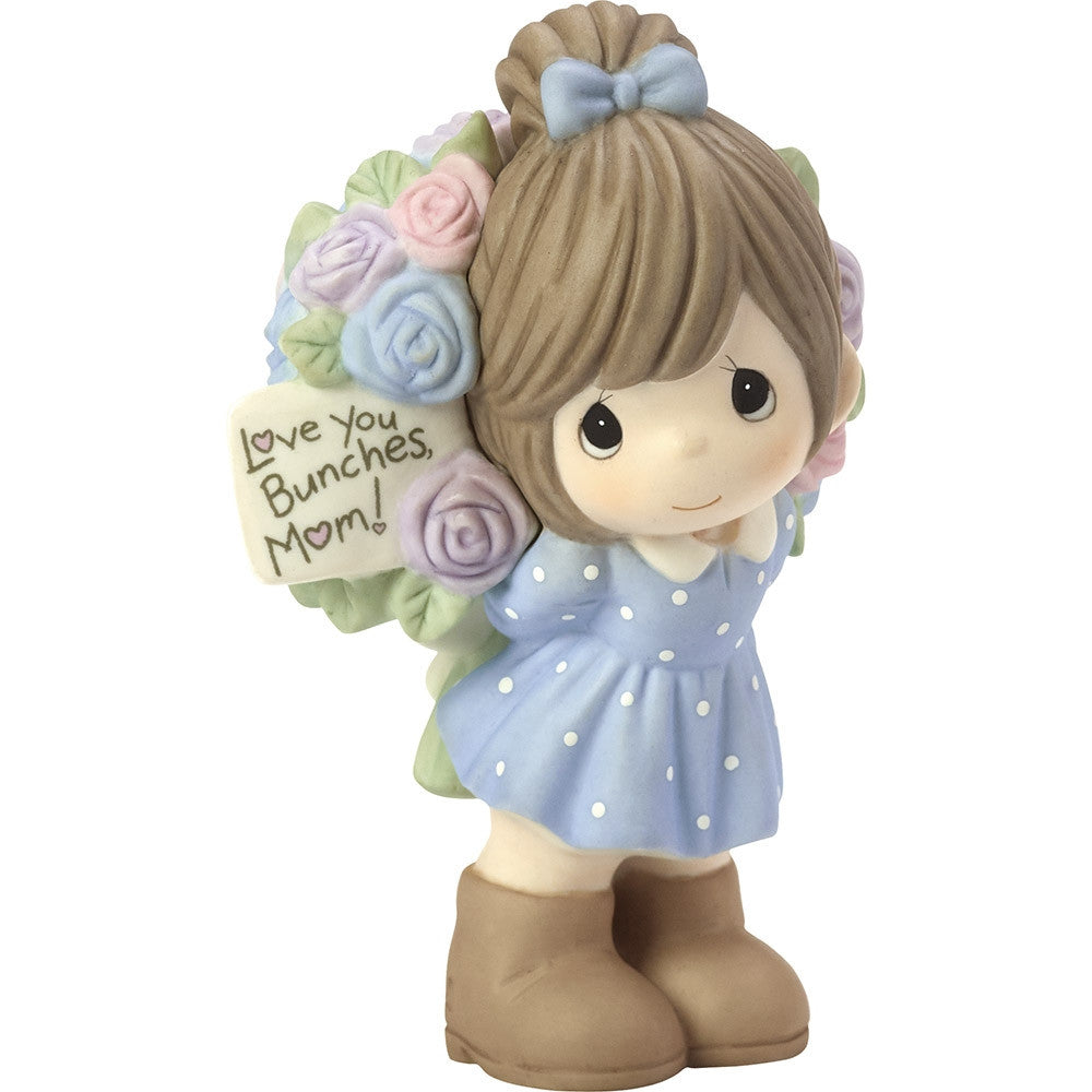 Love You Bunches, Mom!, Bisque Porcelain Figurine, Girl - Image