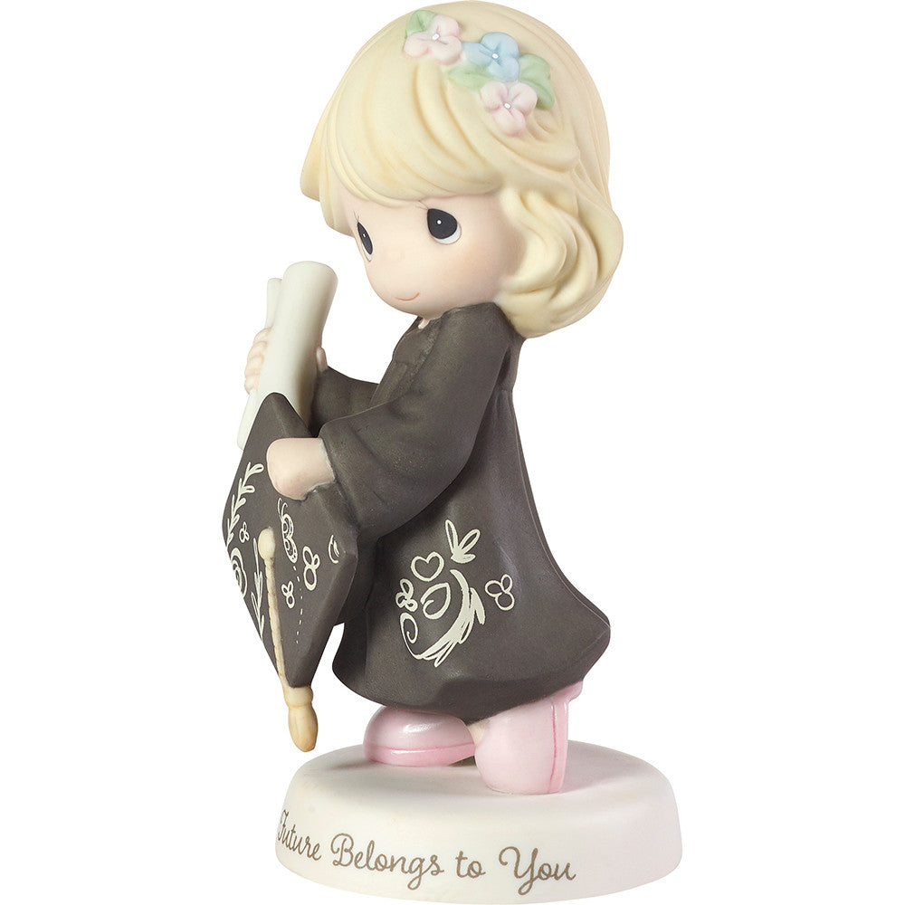 The Future Belongs To You, Bisque Porcelain Figurine, Girl - Image