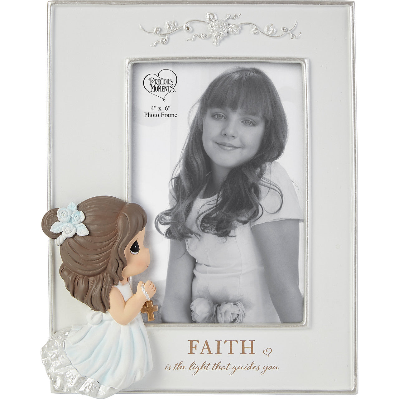 Faith Is The Light That Guides You Girl Photo Frame - Image