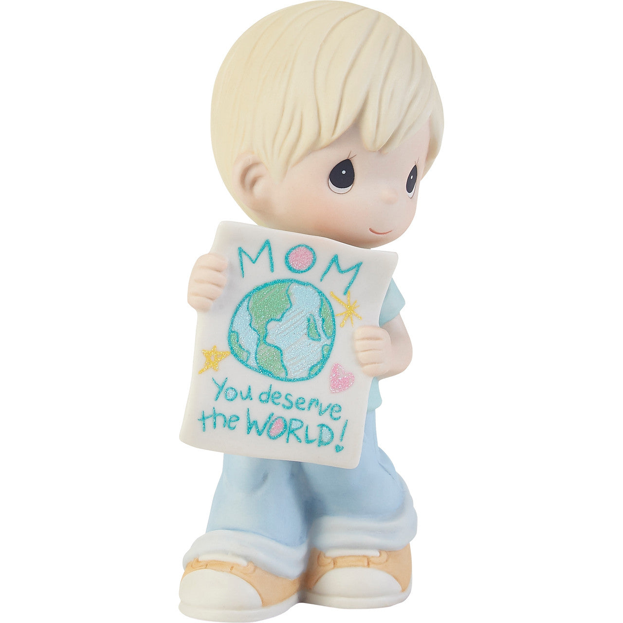 Mom, You Deserve The World Boy Figurine - Image