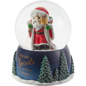 May Your Spirits Be Merry And Bright Annual Santa Snow Globe - Image