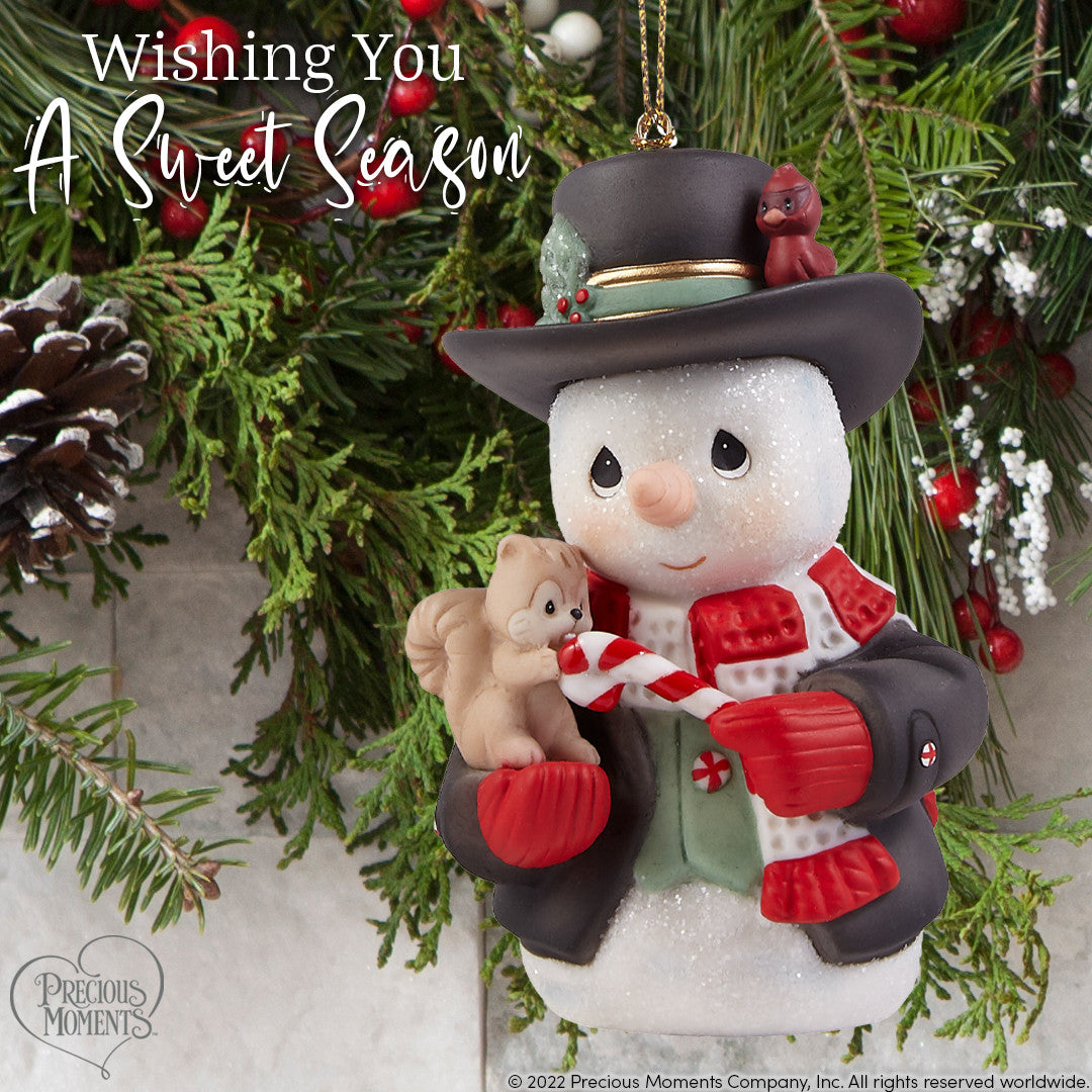 Wishing You A Sweet Season Annual Snowman Ornament - Image