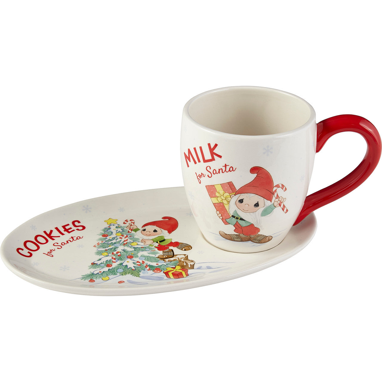 Welcome Gnome Santa Milk And Cookies Set - Image