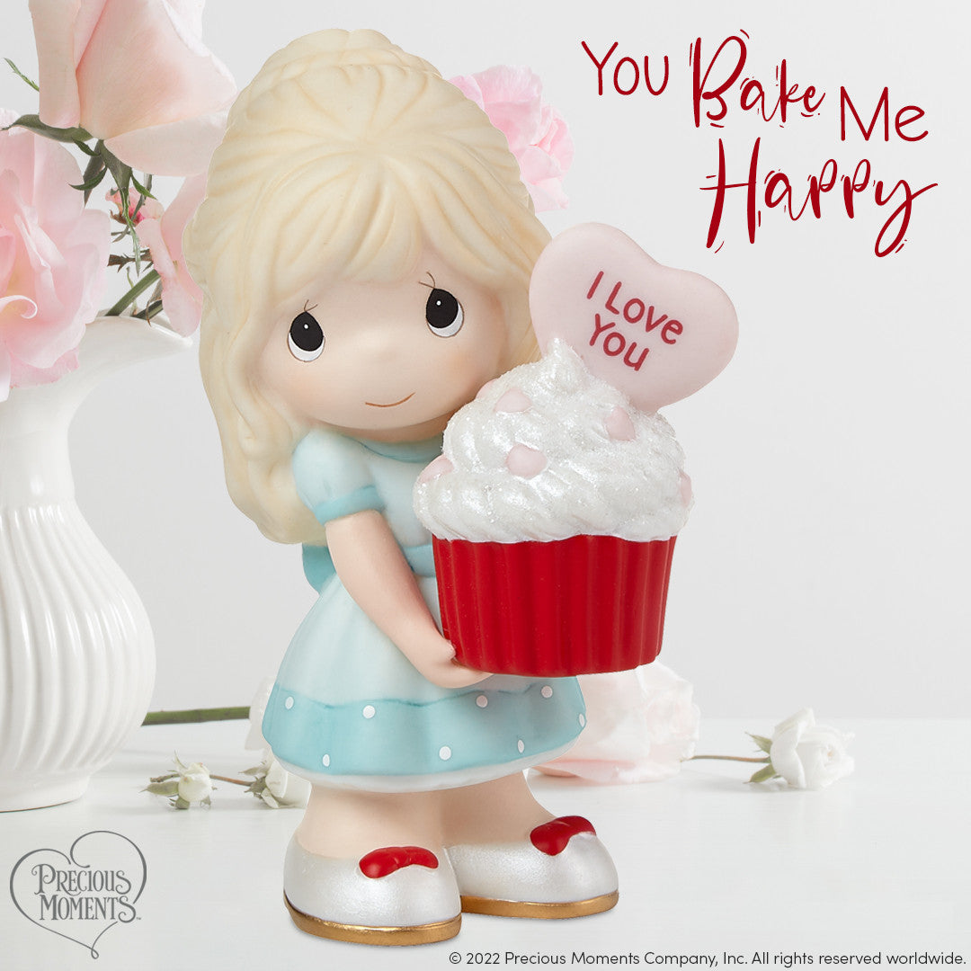 You Bake Me Happy Blonde Girl Figurine - Image