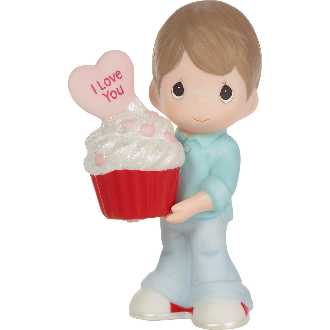 You Bake Me Happy Brunette Boy Figurine - Image