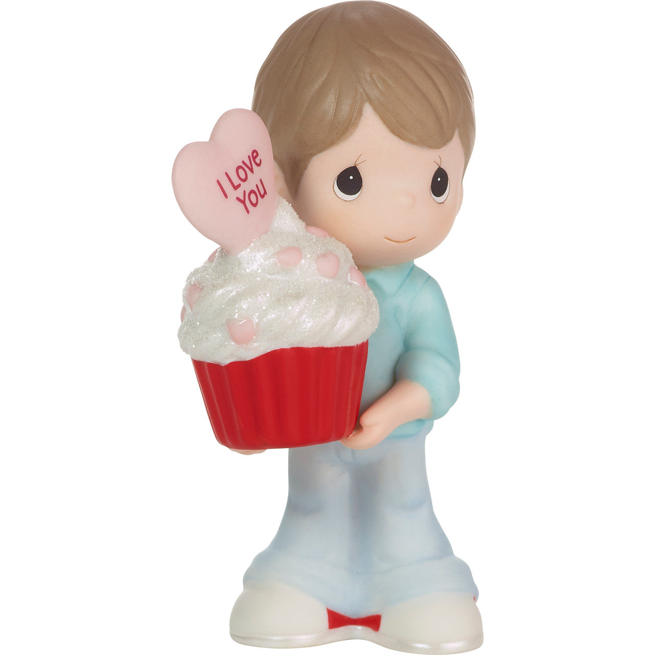 You Bake Me Happy Brunette Boy Figurine - Image