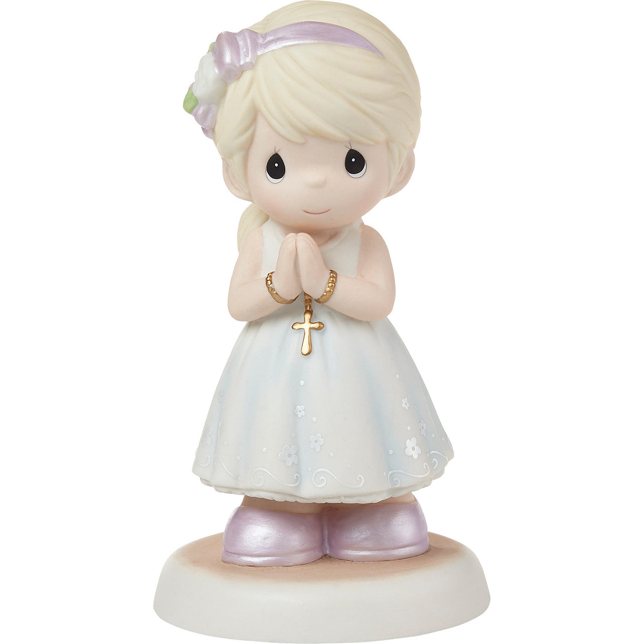 Blessings On Your First Communion Blonde Hair/Light Skin Girl Figurine - Image