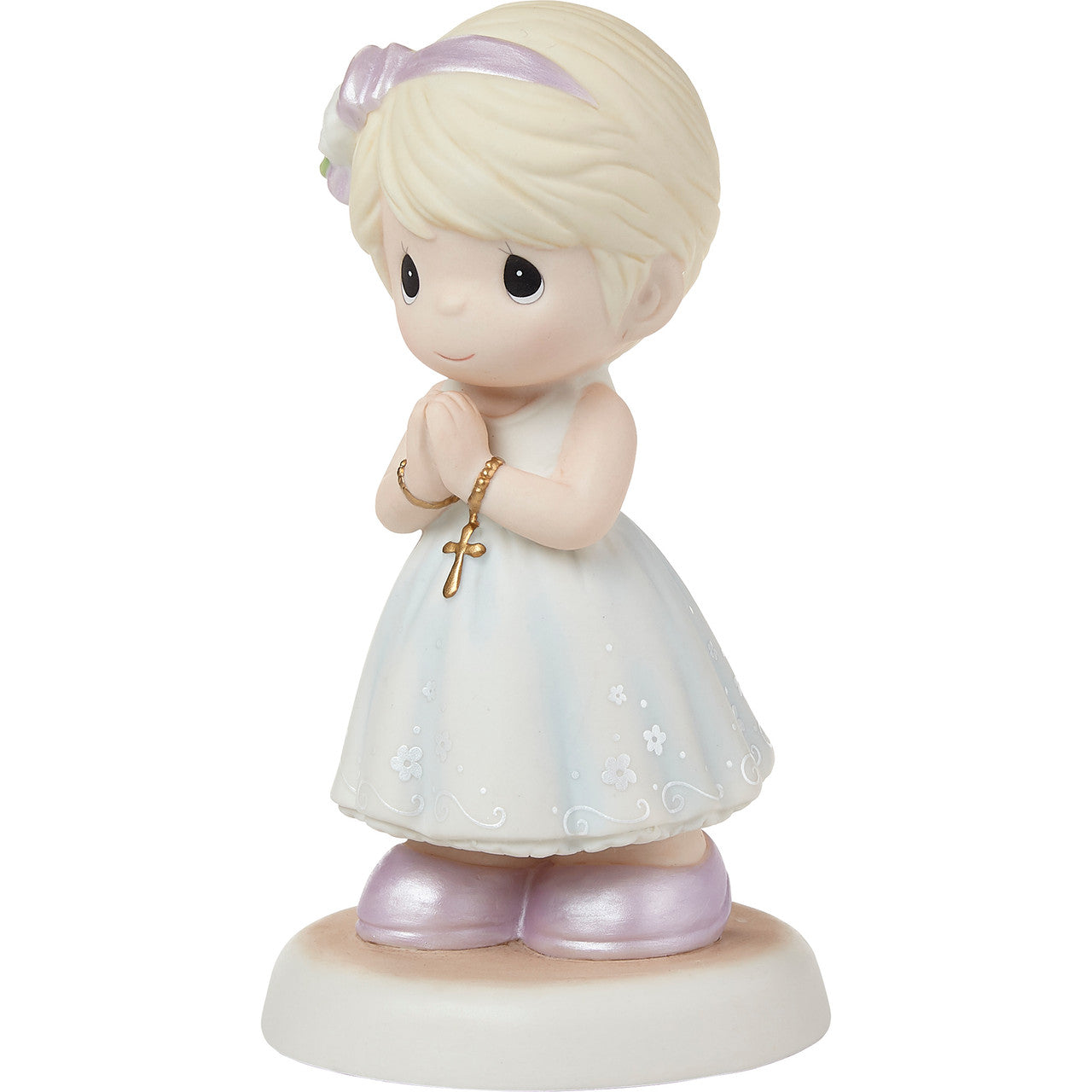 Blessings On Your First Communion Blonde Hair/Light Skin Girl Figurine - Image