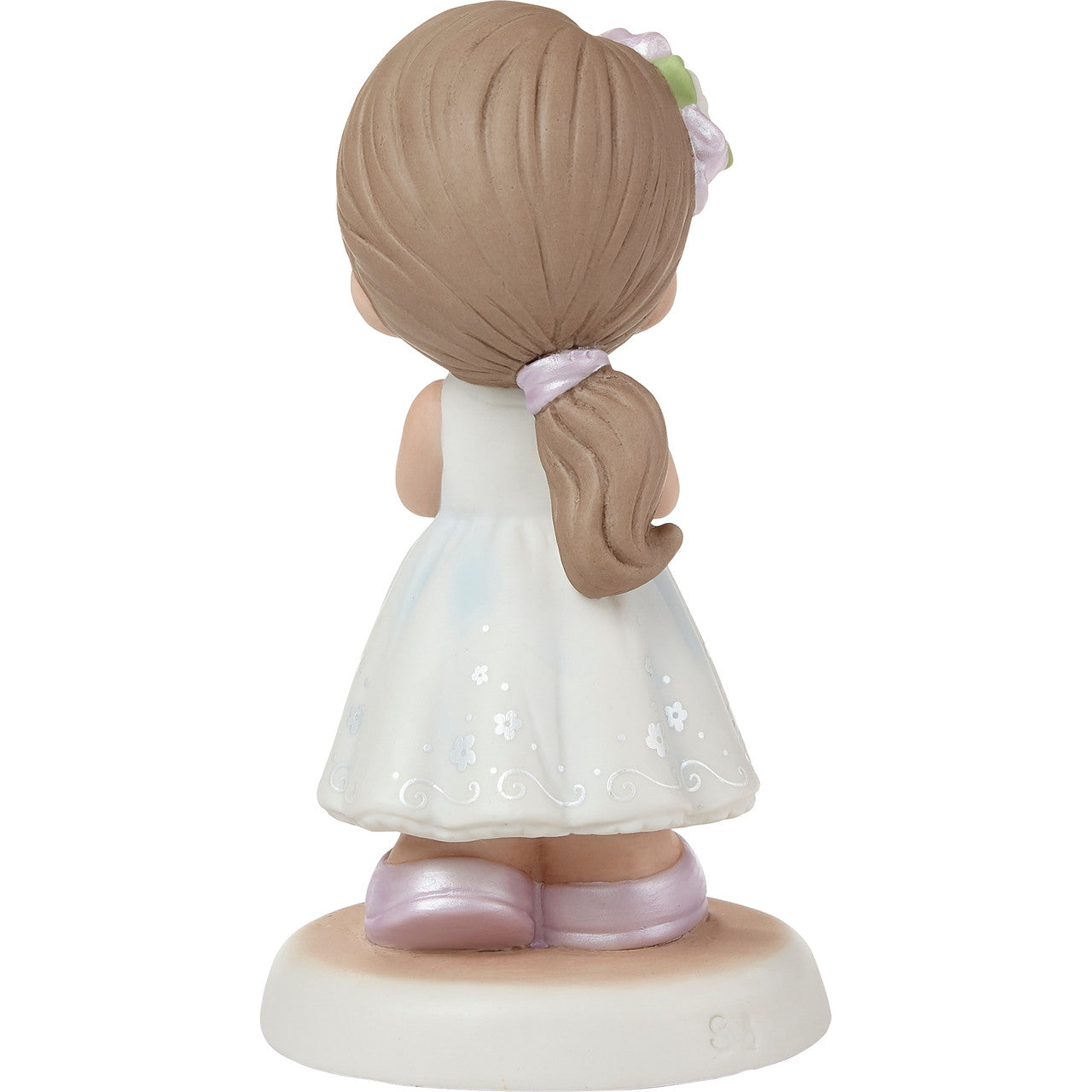 Blessings On Your First Communion Brunette Hair/Medium Skin Girl Figurine - Image