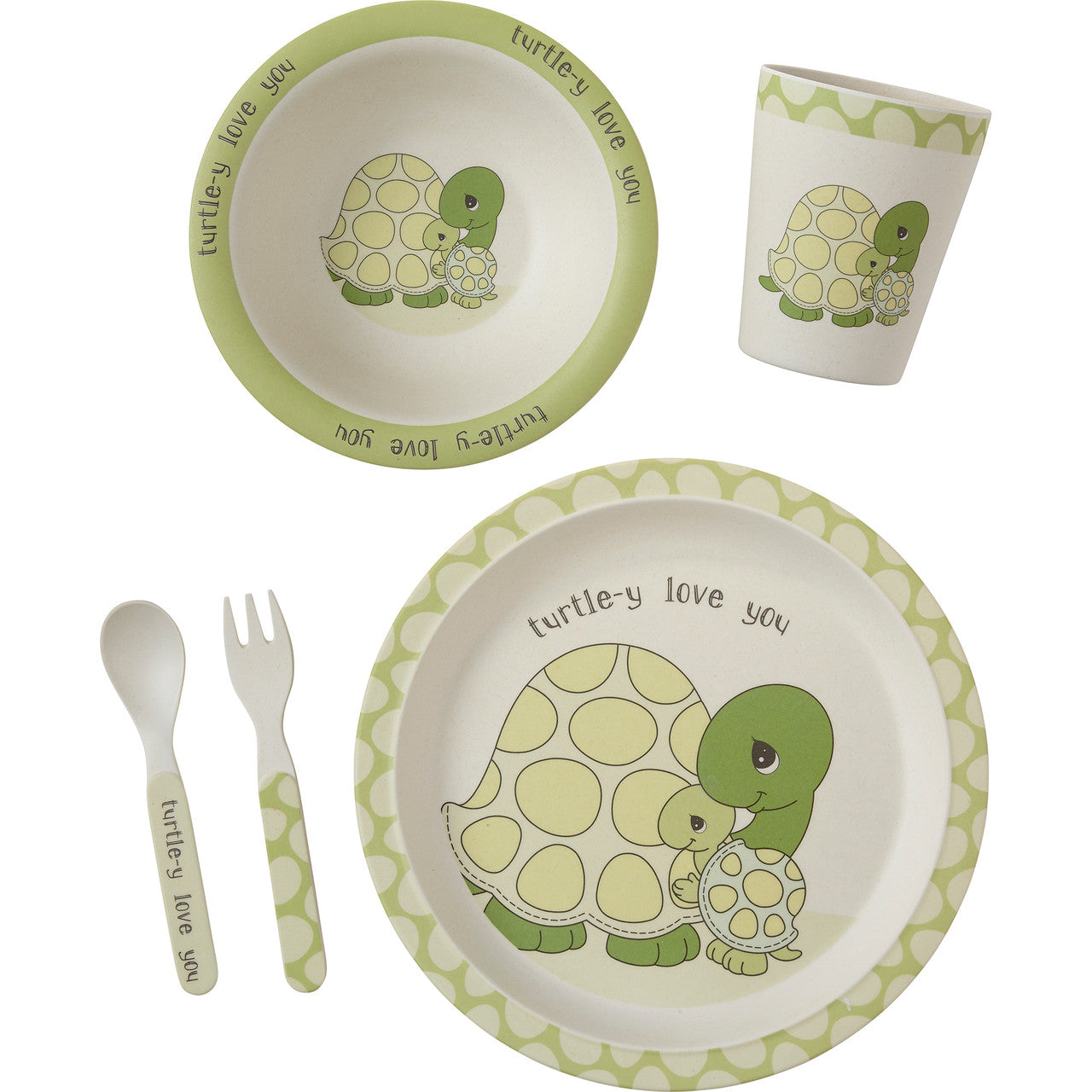 Turtle-y Love You Bamboo Mealtime Set - Image