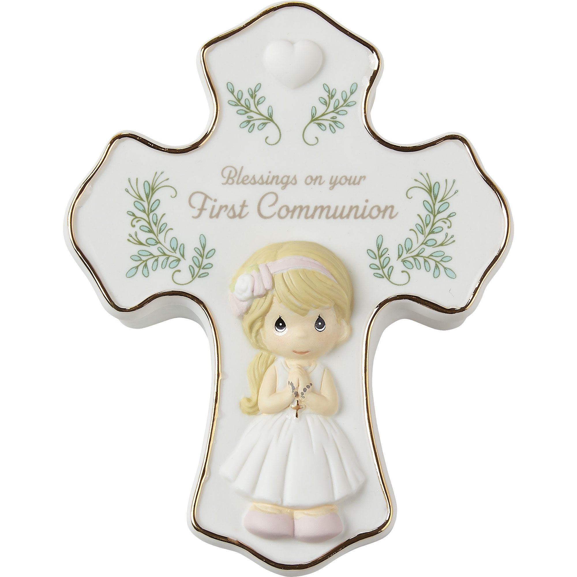 Blessings On Your First Communion Girl Rosary Box with Rosary