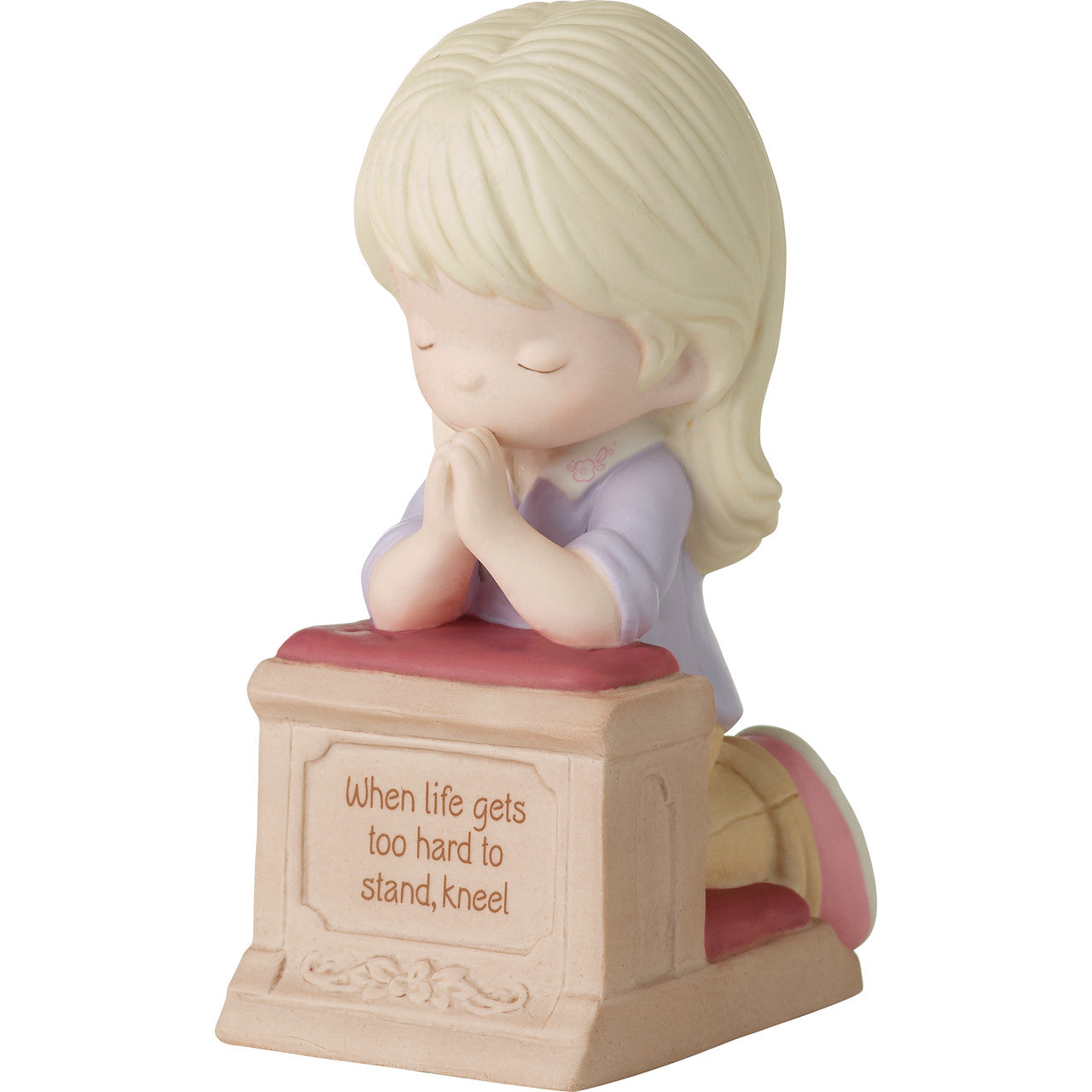 When Life Gets Too Hard To Stand, Kneel Blonde Hair/Light Skin Figurine - Image