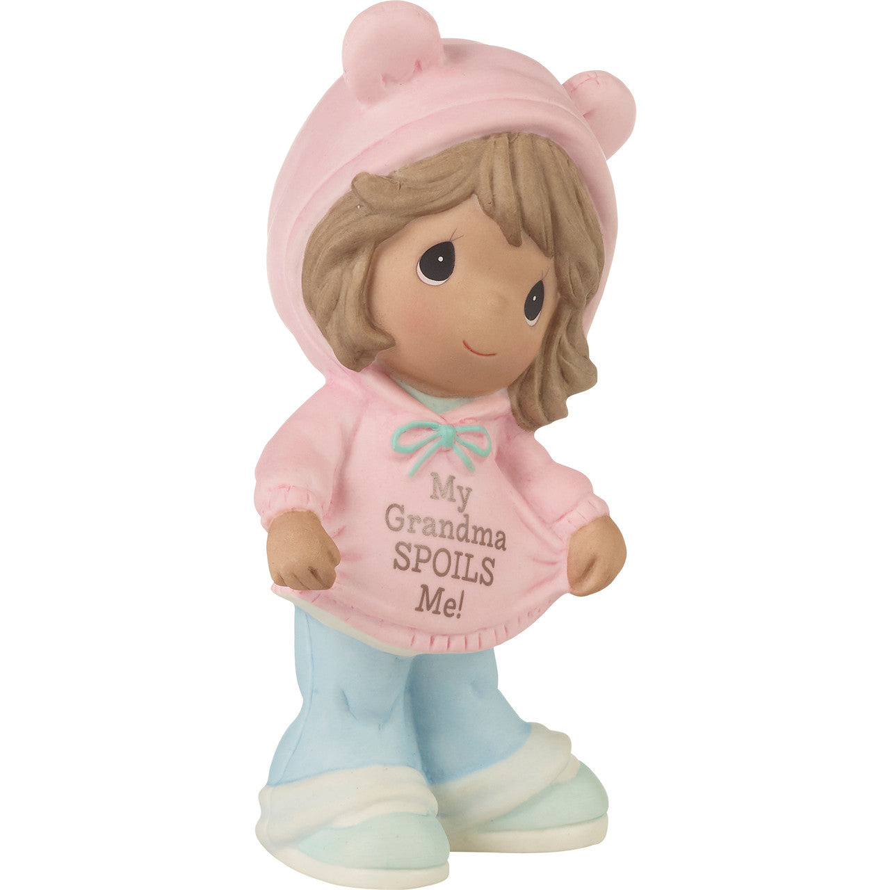 My Grandma Spoils Me Brunette Hair/Medium Skin Girl Figurine - Image