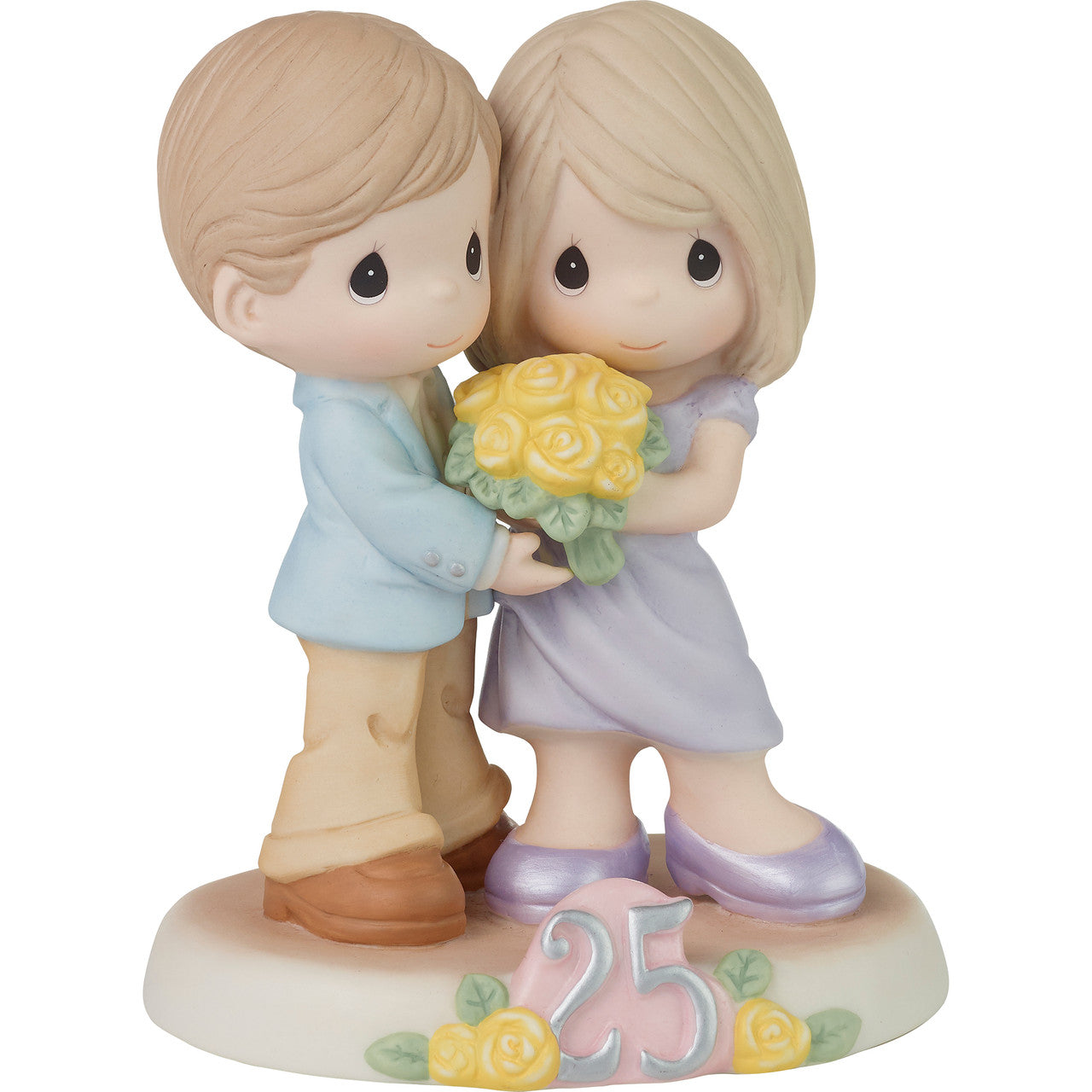 Precious Moments 223017 Twenty-five Happy Years Together Bisque