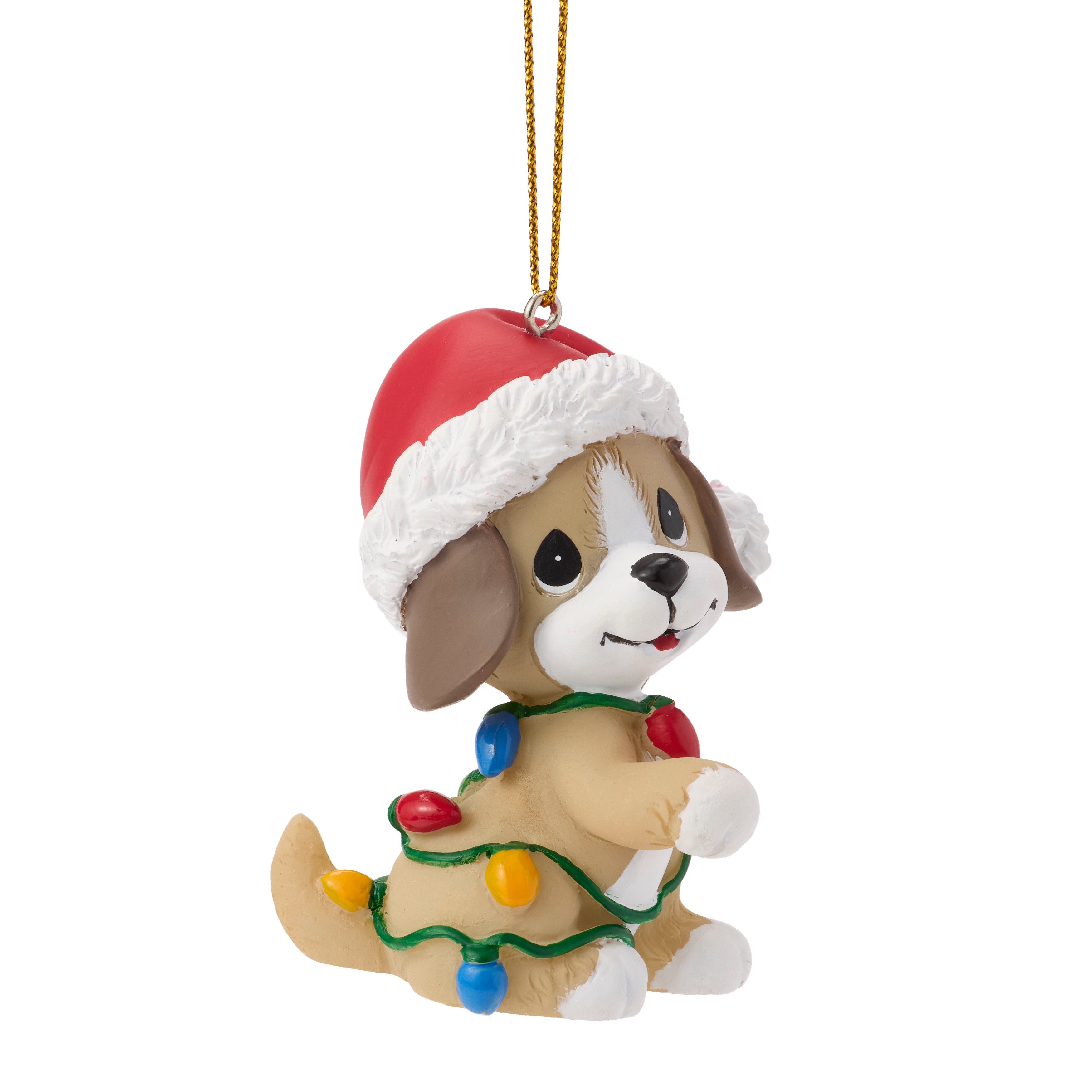 Tangled In Christmas Fun Dog Ornament