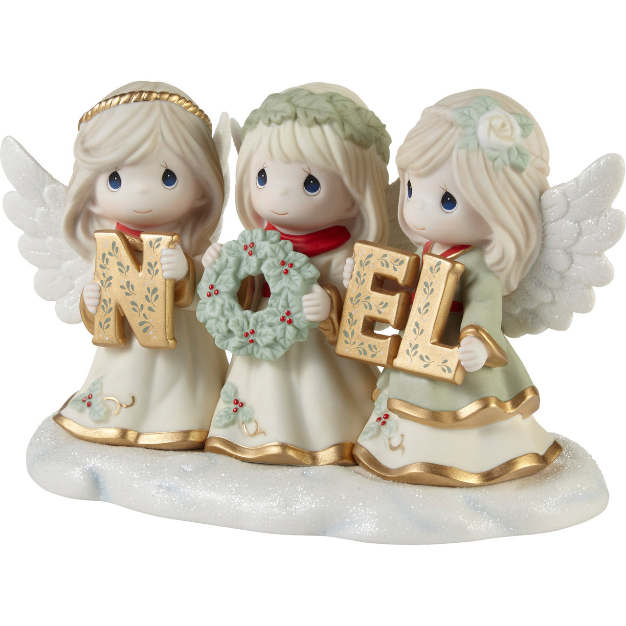 precious moments 置物　4個 Precious Moments 231035 Joyeux Noel Limited Edition Bisque