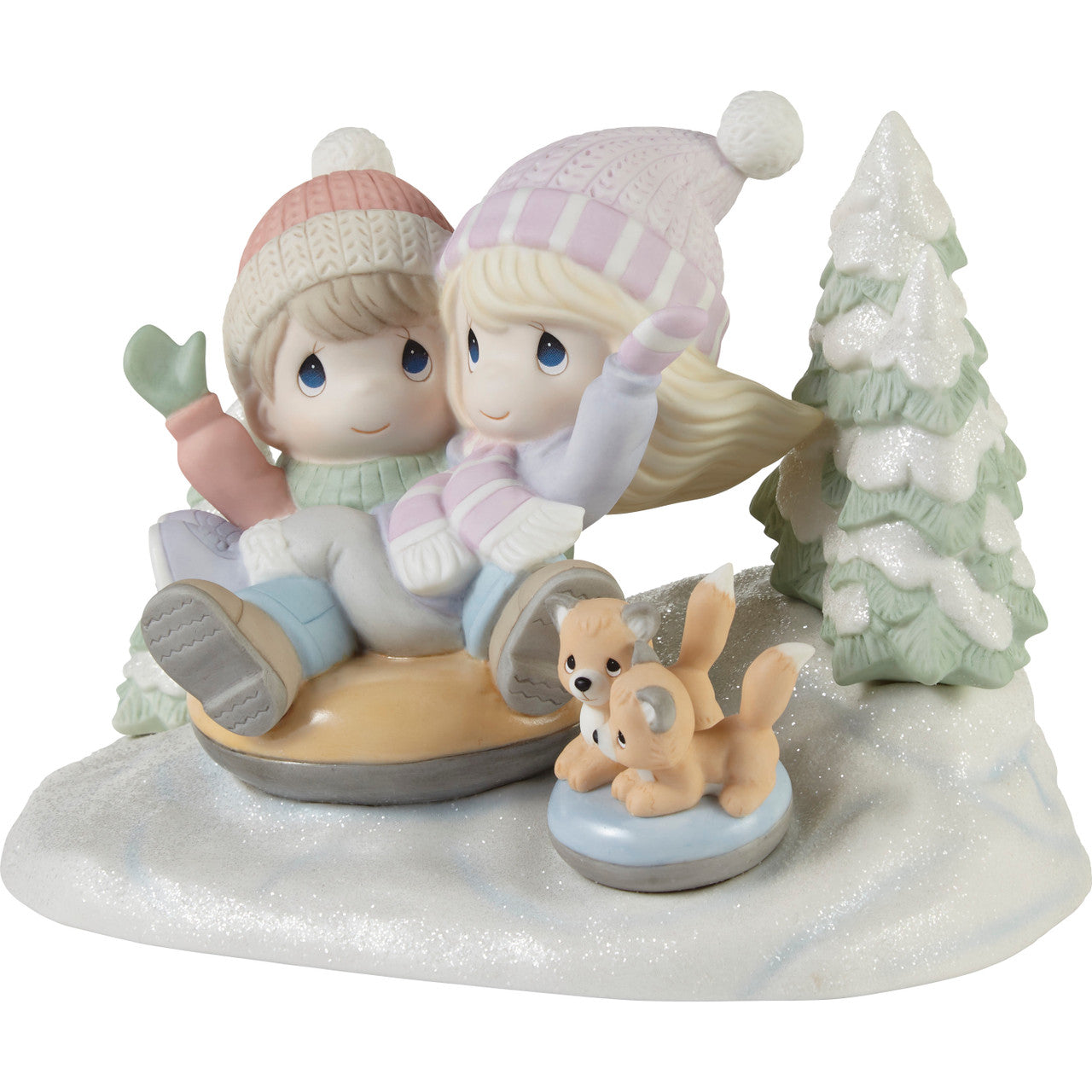 Away We Go In The Snow Limited Edition Figurine - Image