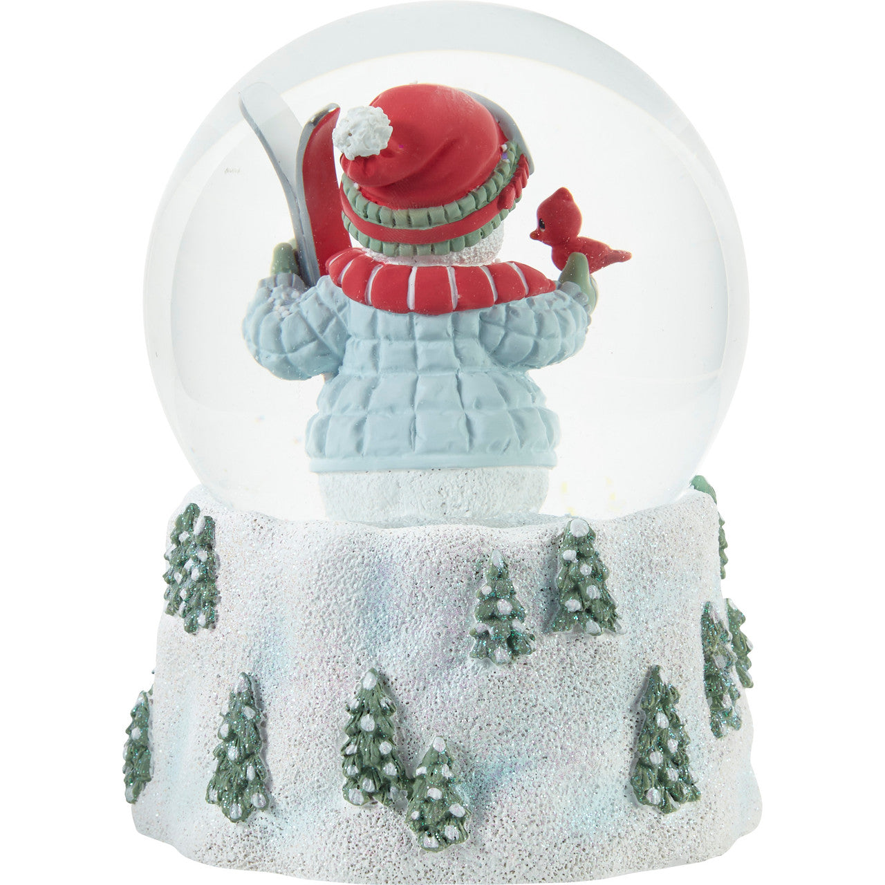 ‘Tis The Ski-son To Be Jolly Annual Snowman Musical Snow Globe - Image