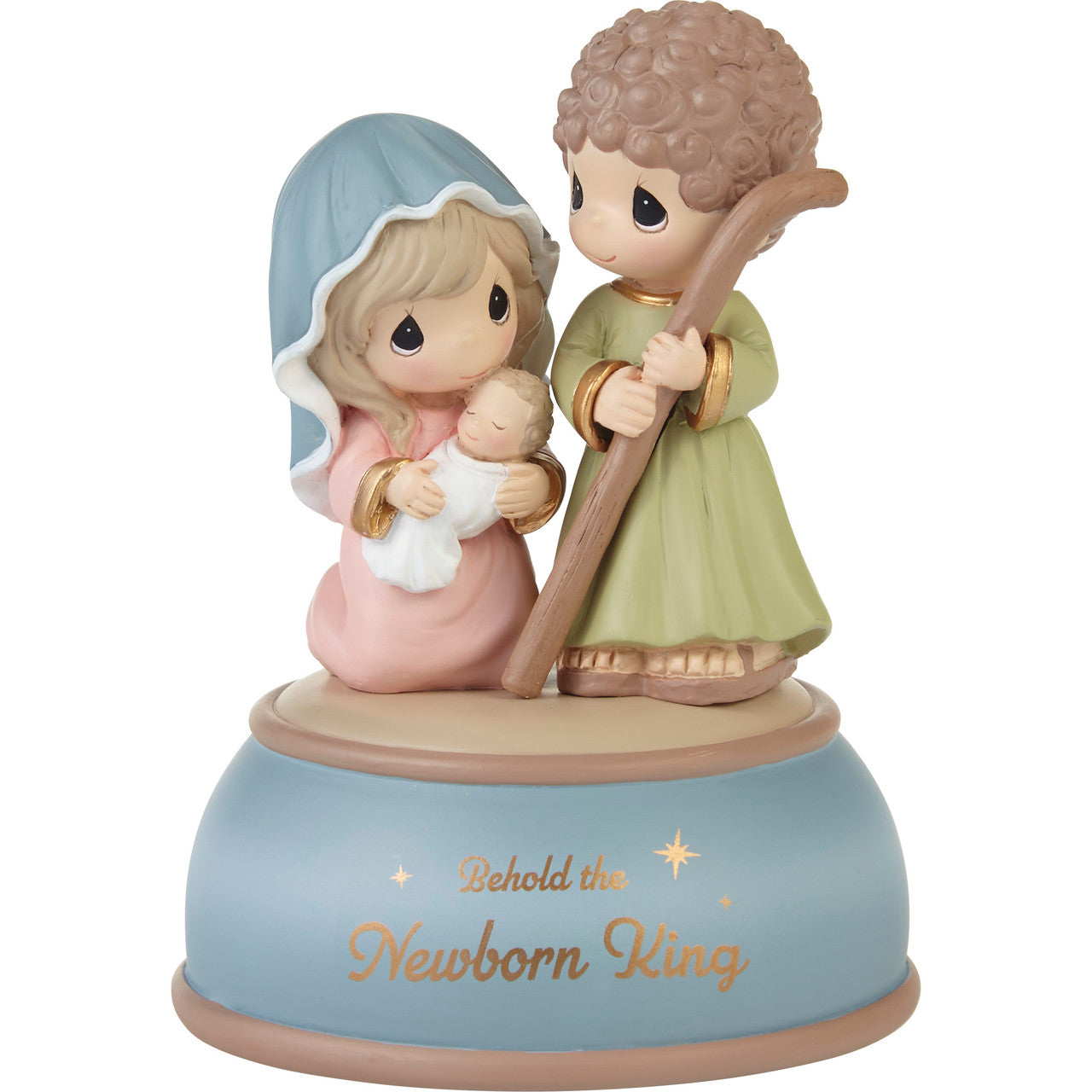 Precious Moments 231110 Behold The Newborn King Resin Musical