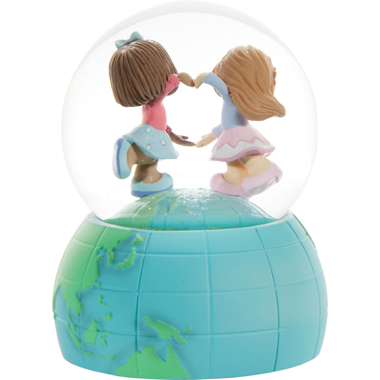 Friends Make The World A Wonderful Place Musical Snow Globe - Image
