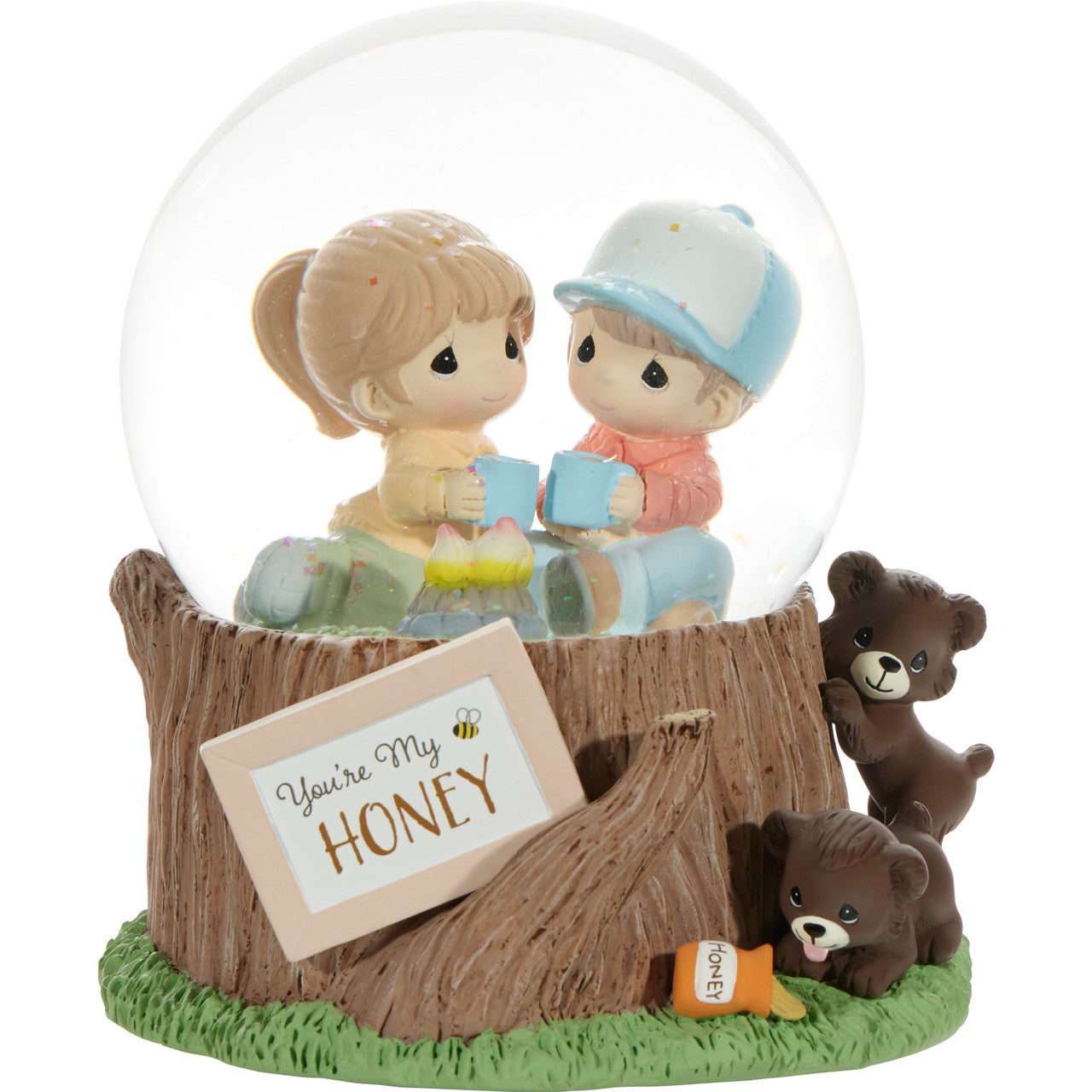 Precious Moments Wishing Musical　オルゴール Precious Moments 232108 You're My Honey Resin/Glass Musical Snow Globe