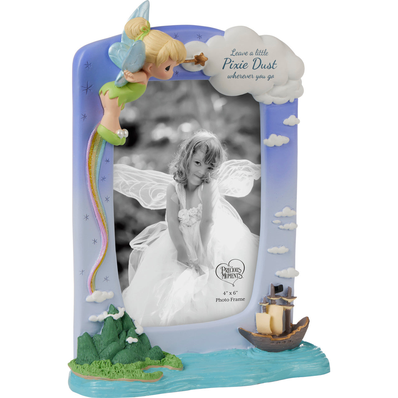 Leave A Little Pixie Dust Wherever You Go Disney Tinker Bell Photo Frame - Image