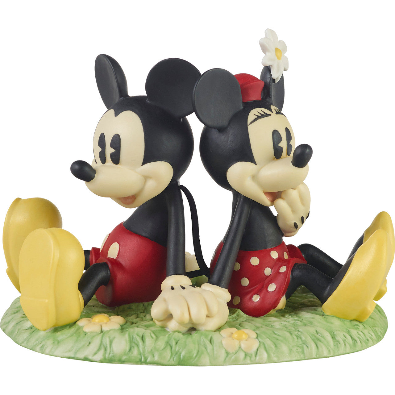 You’re My Happy Place Disney Mickey Mouse and Minnie Mouse Figurine - Image