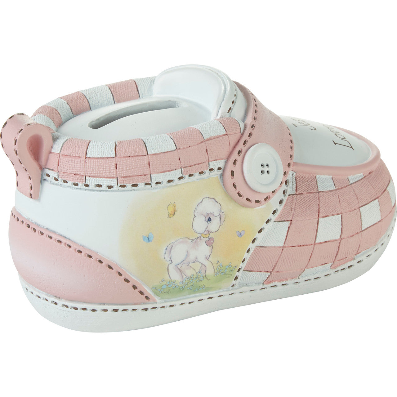 Jesus Loves Me Pink Bootie Bank - Image