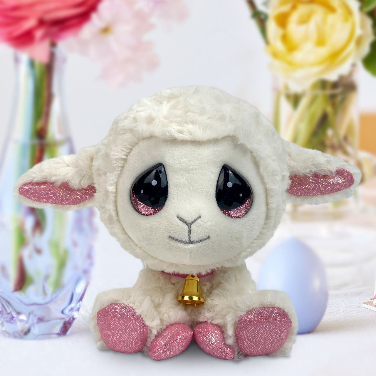 Lovie Lamb Girl Easter Cutie Pet-tudies Stuffed Animal - Image