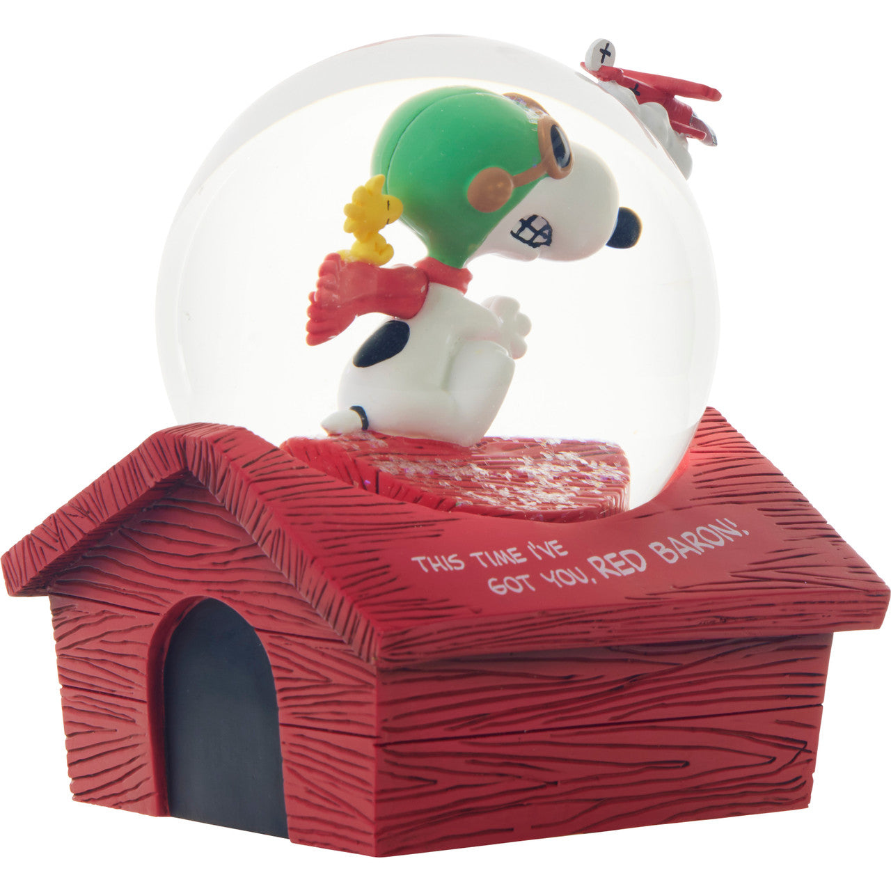 Peanuts This Time I’ve Got You, Red Baron! Musical Snow Globe - Image