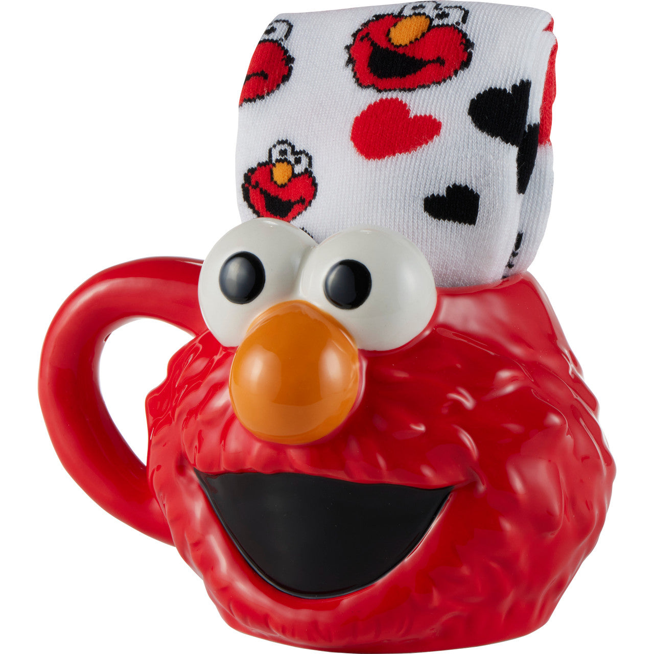 Sesame Street Elmo And Hearts Mug and Socks Set - Image