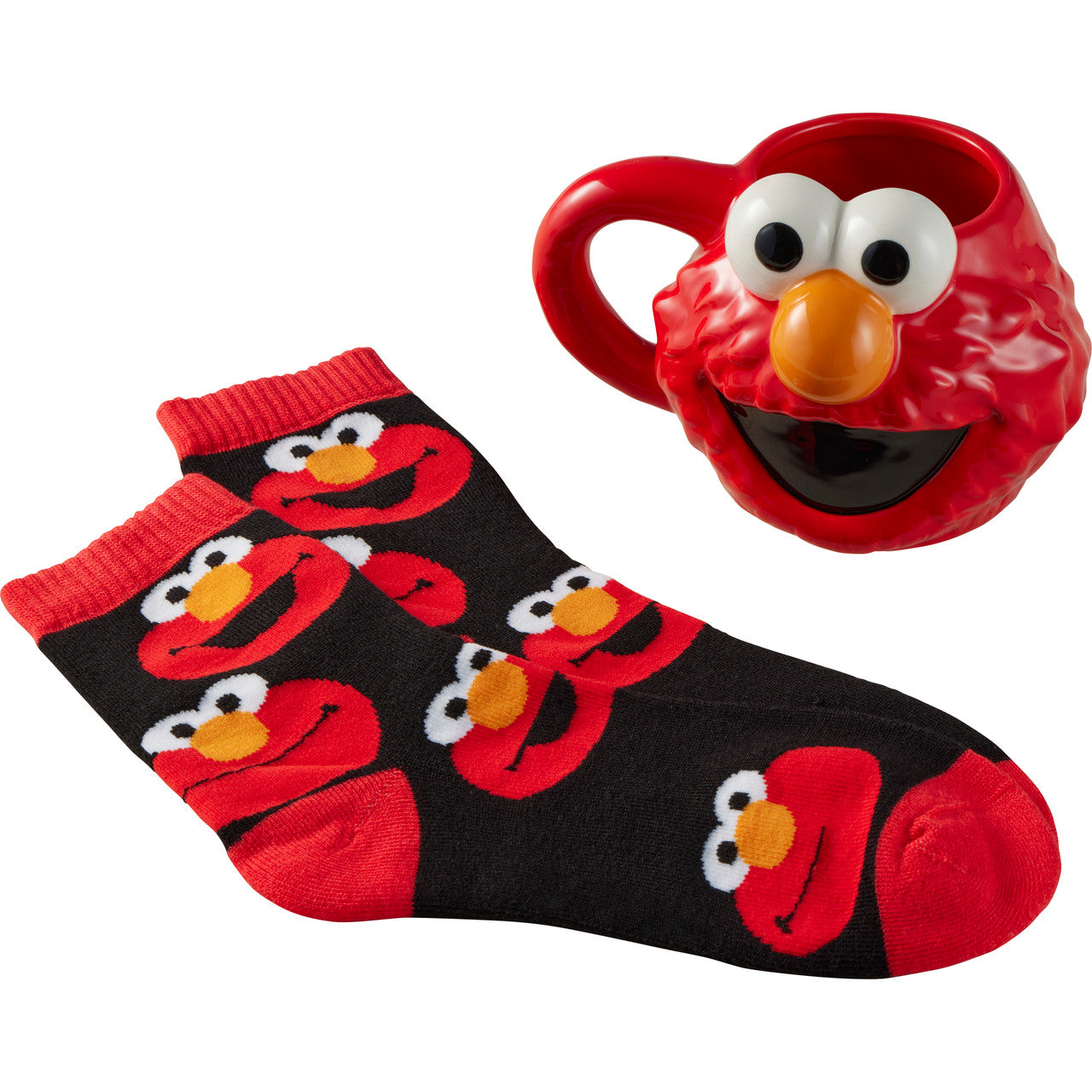 Sesame Street Elmo Faces Mug and Socks Set - Image