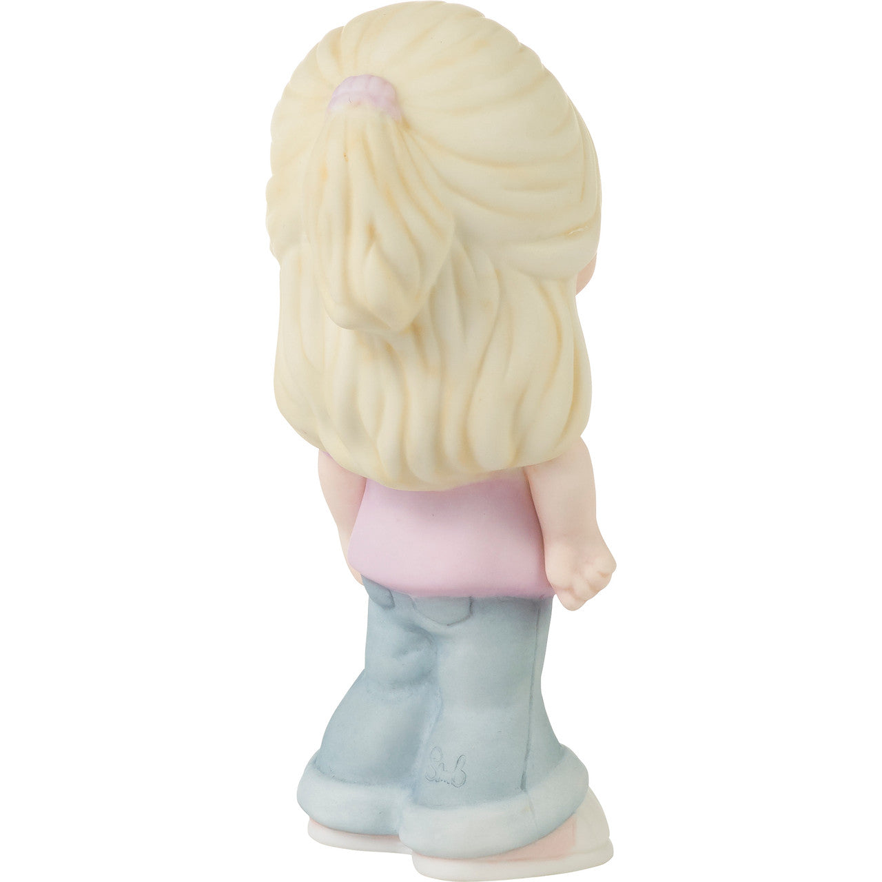 Blonde Girl With Joyful T-Shirt Figurine - Image