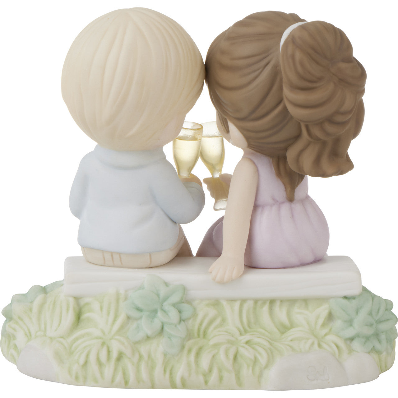 To Our Everlasting Love Blonde Boy/Brunette Girl Figurine - Image