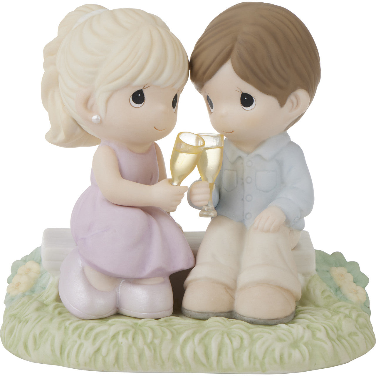 To Our Everlasting Love Brunette Boy/Blonde Girl Figurine - Image