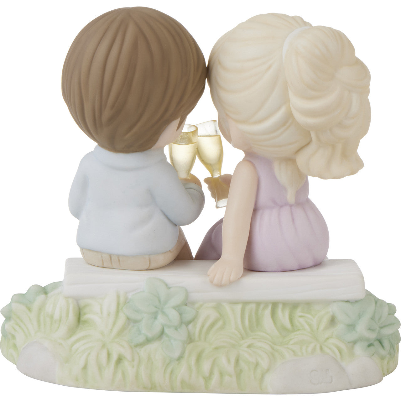 To Our Everlasting Love Brunette Boy/Blonde Girl Figurine - Image