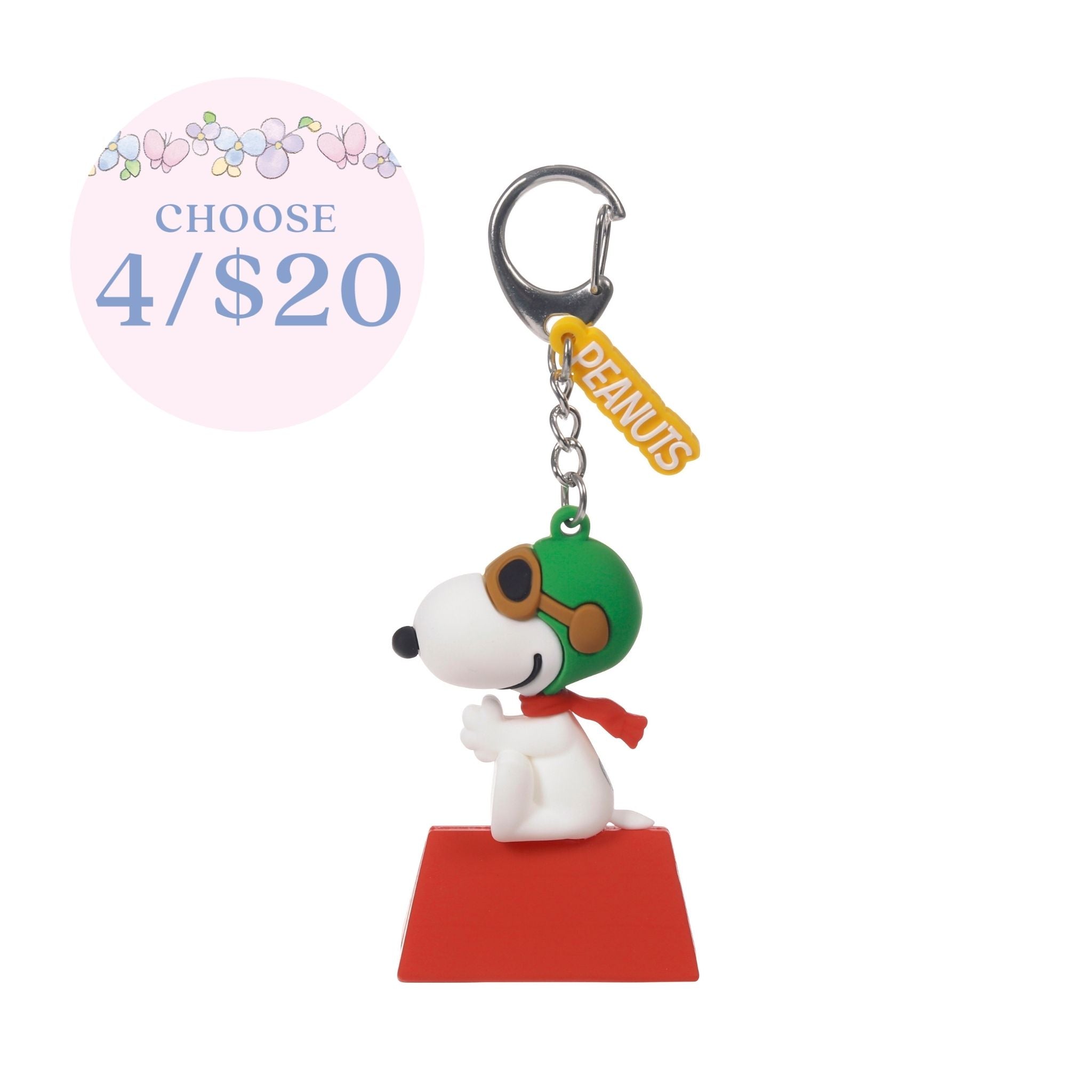 Snoopy Flying Ace Peanuts Backpack Clip